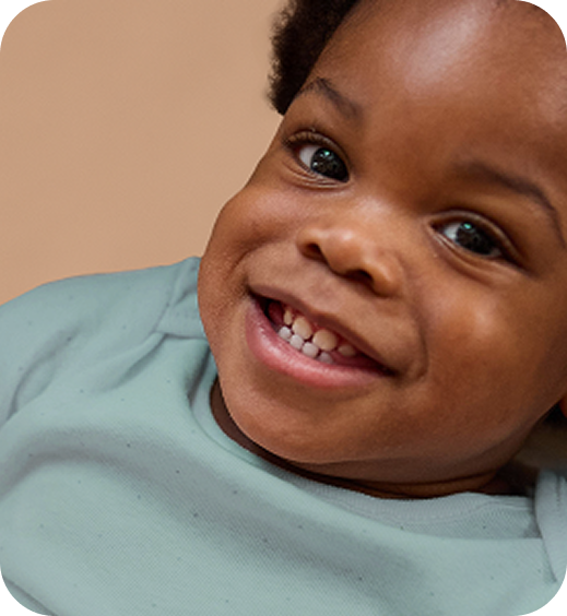 Baby smiling