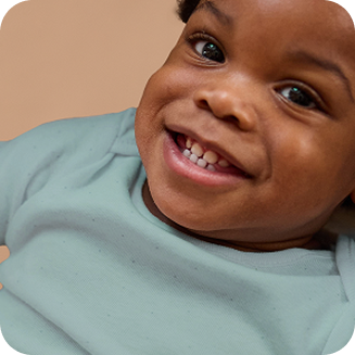 Baby smiling
