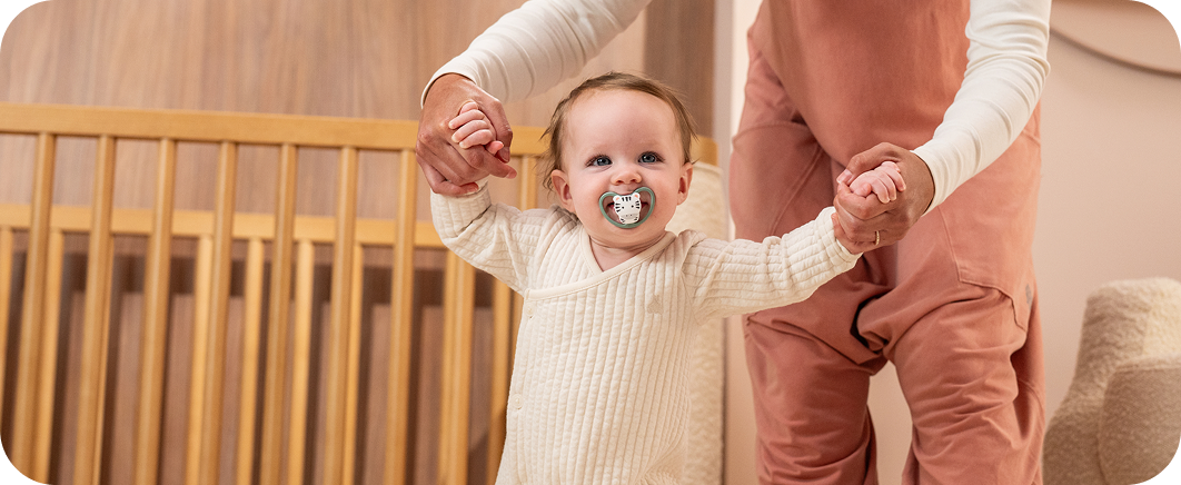 Baby with soother