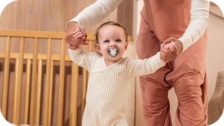 Baby with soother