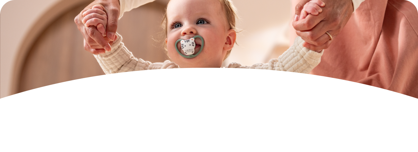 Baby with soother
